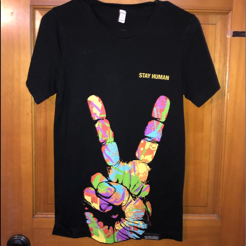 Michael Franti Stay Human Tour T-Shirt